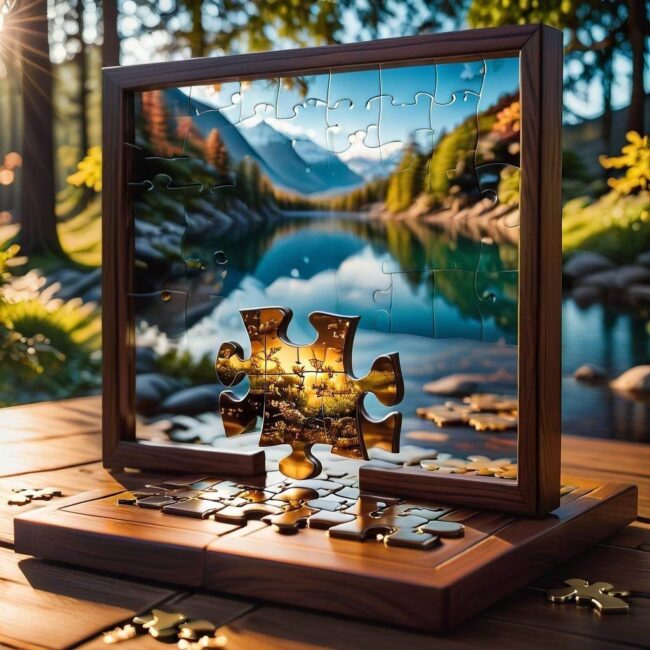 Jak oprawić puzzle na prezent