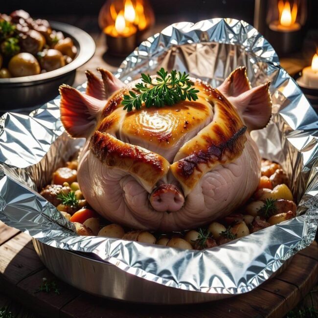 Sposób na miękką karkówkę z folii aluminiowej